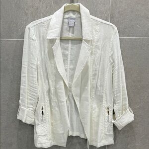 Chico's Off White/Cream Blazer